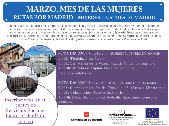 La Mancomunidad 'Las Vegas' organiza rutas culturales por la ciudad de Madrid - Mujeres Ilustres de Madrid